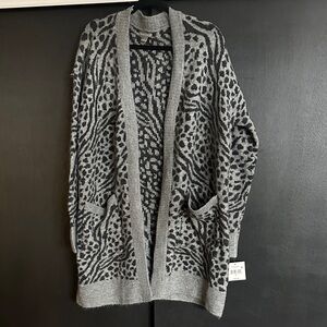 Balenciaga Gray and Black Patterned Sweater